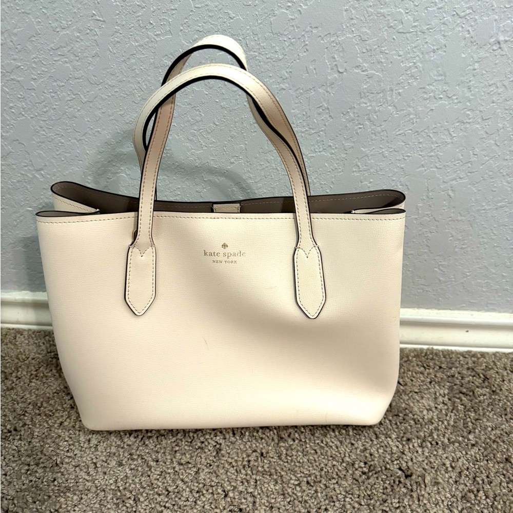 Kate Spade white purse. Slightly used